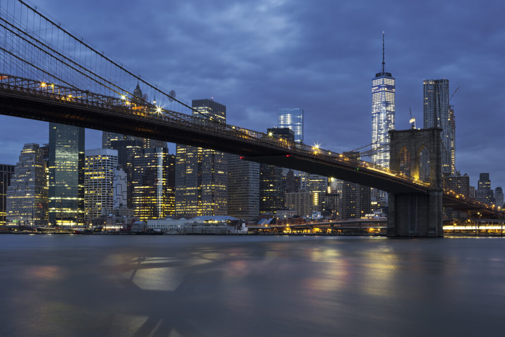 Brooklyn Bridge by night